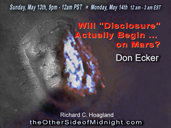 2018/05/13 – Don Ecker – Will “Disclosure” Actually Begin … on Mars?