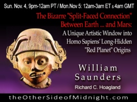2018/11/04 – William Saunders – The Bizarre “Split-Faced Connection” Between Earth … and Mars: A Unique Artistic Window into Homo Sapiens’ Long-Hidden “Red Planet” Origins