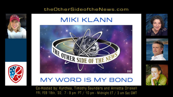 2022/02/18 – MIKI KLANN – MY WORD IS MY BOND © TOSN-90